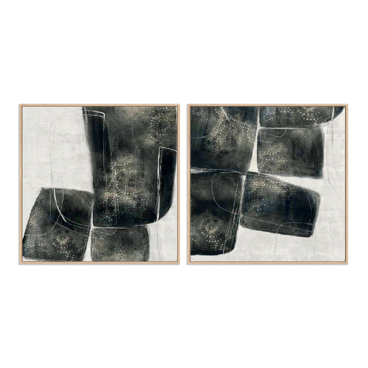 Shapes Of Lacy I and II Wall Art