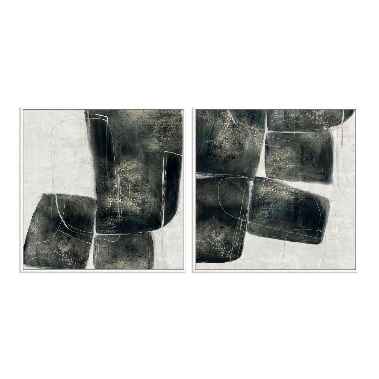 Shapes Of Lacy I and II Wall Art