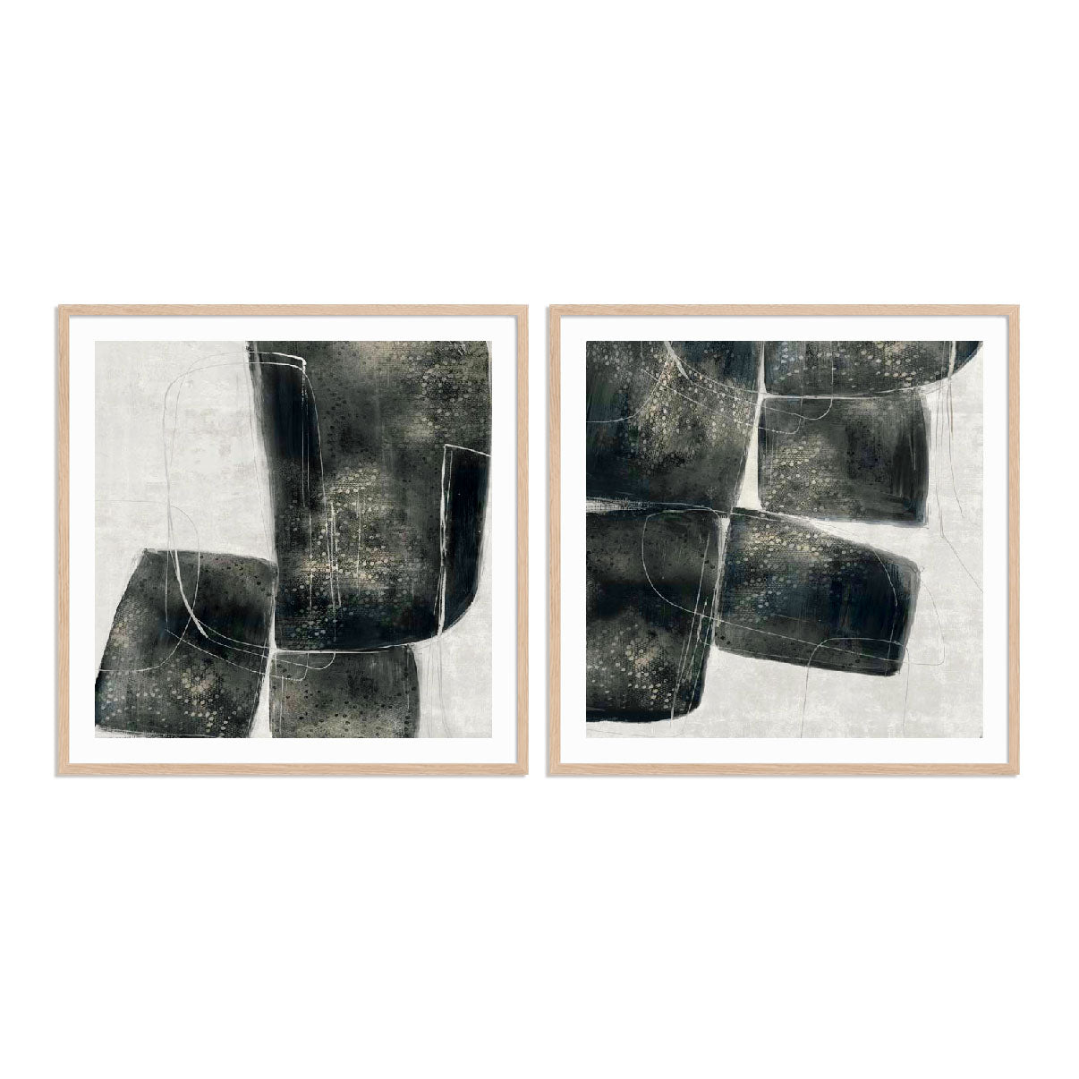 Shapes Of Lacy I and II Wall Art