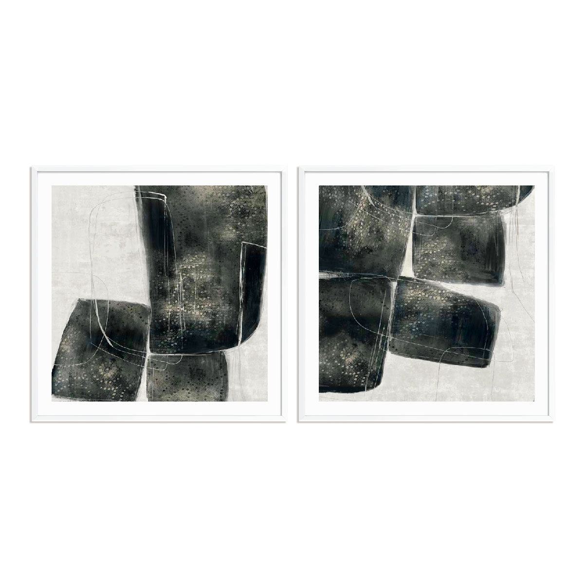 Shapes Of Lacy I and II Wall Art