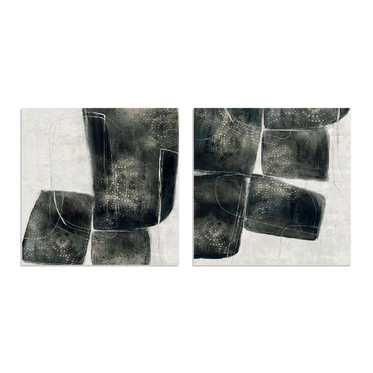Shapes Of Lacy I and II Wall Art