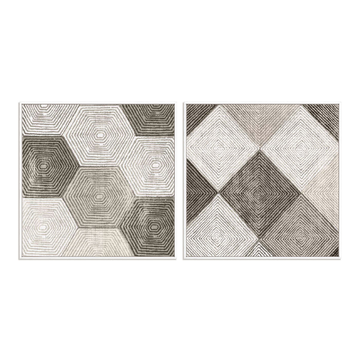 Woven Tile I and II Wall Art