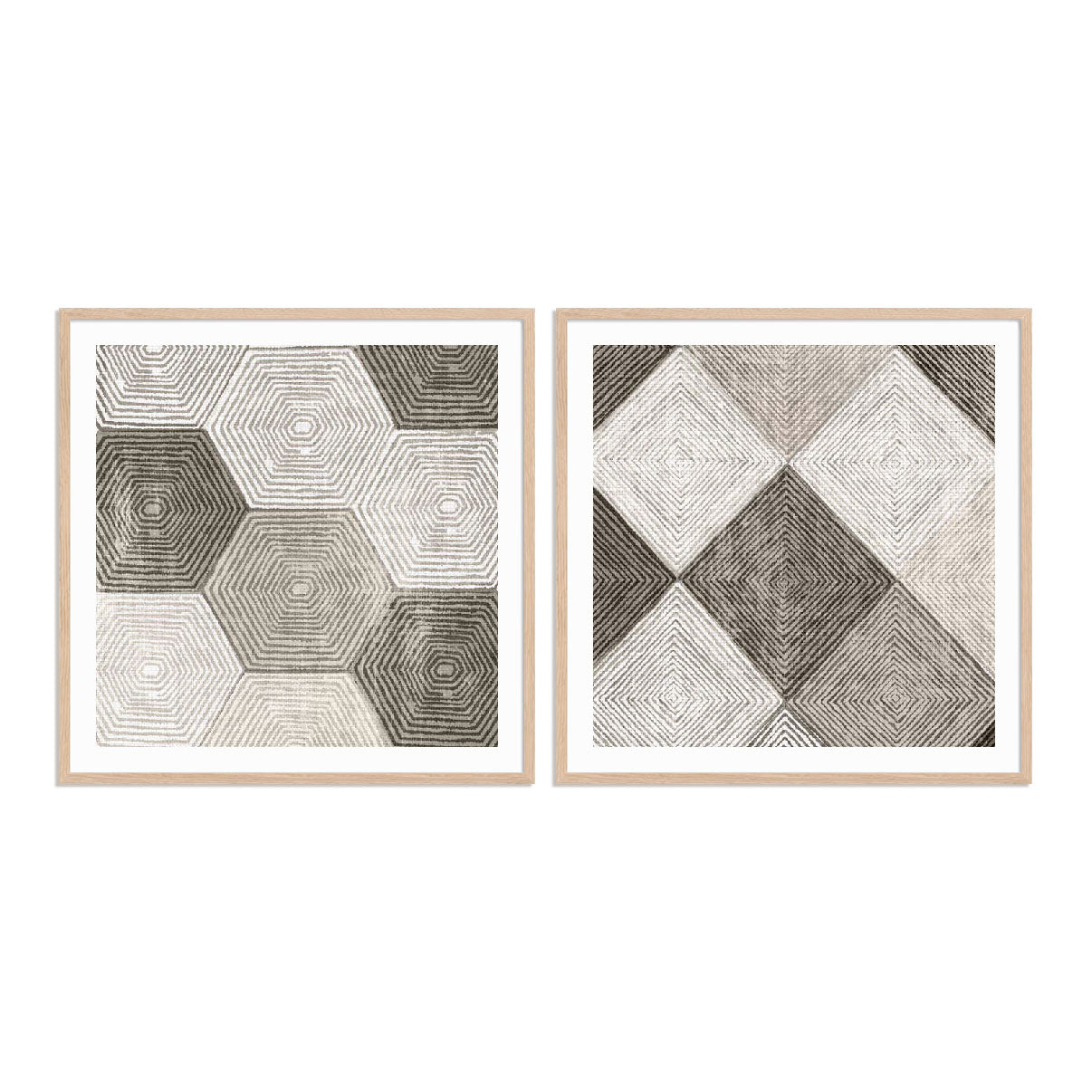 Woven Tile I and II Wall Art