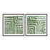 Whimsical Greens I and II Wall Art