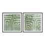 Whimsical Greens I and II Wall Art