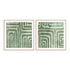 Whimsical Greens I and II Wall Art