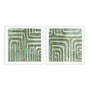 Whimsical Greens I and II Wall Art