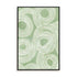 Wall Art Stretched Canvas In Black Frame - Curves Of Verdant I Abstract Art