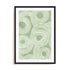 Wall Art Print Poster In Black Frame - Curves Of Verdant I Abstract Art