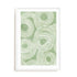 Wall Art Print Poster In White Frame - Curves Of Verdant I Abstract Art