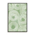 Wall Art Stretched Canvas In Black Frame - Curves Of Verdant Ii Abstract Art