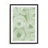 Wall Art Print Poster In Black Frame - Curves Of Verdant Ii Abstract Art