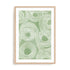 Wall Art Print Poster In Natural Oak Frame - Curves Of Verdant Ii Abstract Art