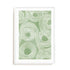 Wall Art Print Poster In White Frame - Curves Of Verdant Ii Abstract Art
