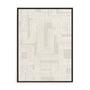 Wall Art Stretched Canvas In Black Frame - Linear Majestic Abstract Art