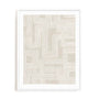 Wall Art Print Poster In White Frame - Linear Majestic Abstract Art