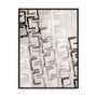 Wall Art Stretched Canvas In Black Frame - Imprint Of Thought Abstract Art