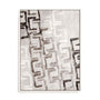 Wall Art Stretched Canvas In White  Frame - Imprint Of Thought Abstract Art