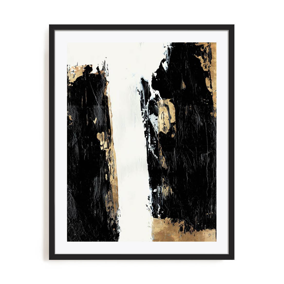 Wall Art Print Poster In Black Frame - Abstract Lush Ii Abstract Art