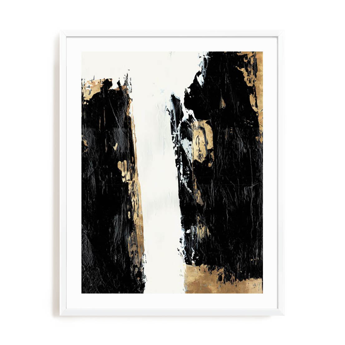 Wall Art Print Poster In White Frame - Abstract Lush Ii Abstract Art