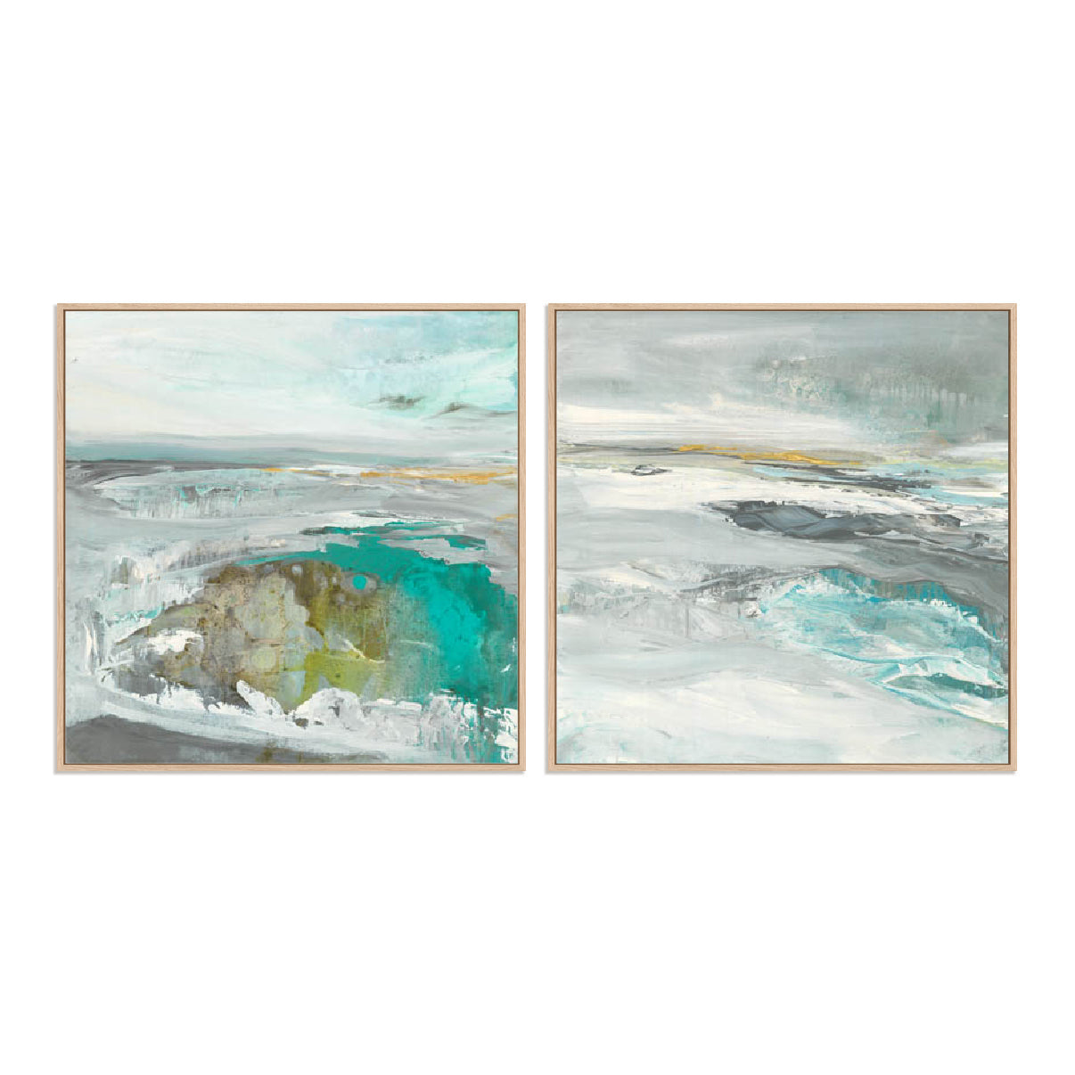Wild Ocean I And II Wall Art