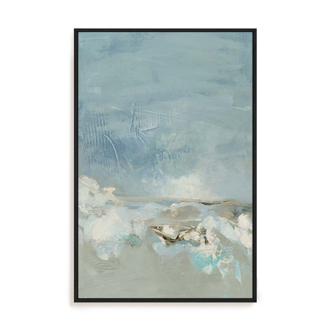 Serene Blue Oasis Wall Art
