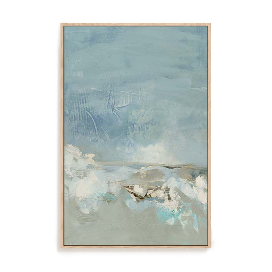 Serene Blue Oasis Wall Art