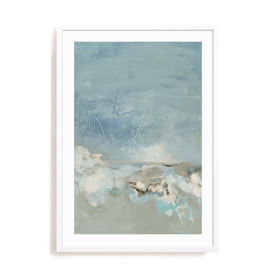 Serene Blue Oasis Wall Art