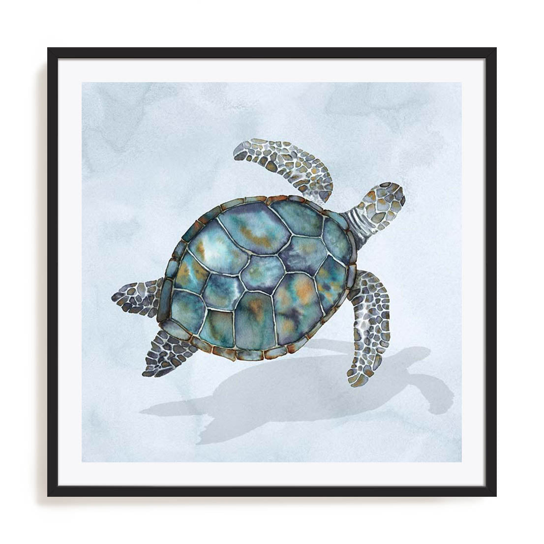 Blue Sea Turtle I Wall Art