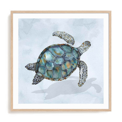 Blue Sea Turtle I Wall Art