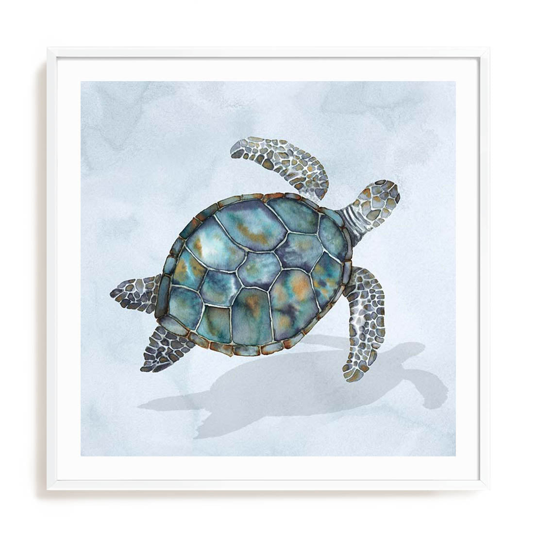 Blue Sea Turtle I Wall Art