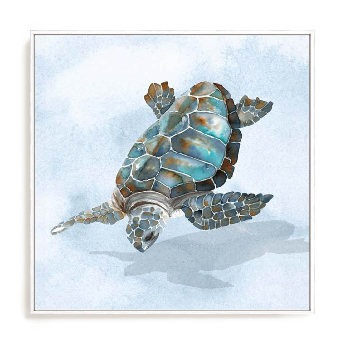Blue Sea Turtle II Wall Art