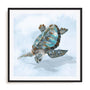 Blue Sea Turtle II Wall Art
