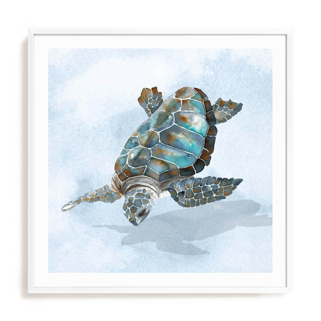 Blue Sea Turtle II Wall Art