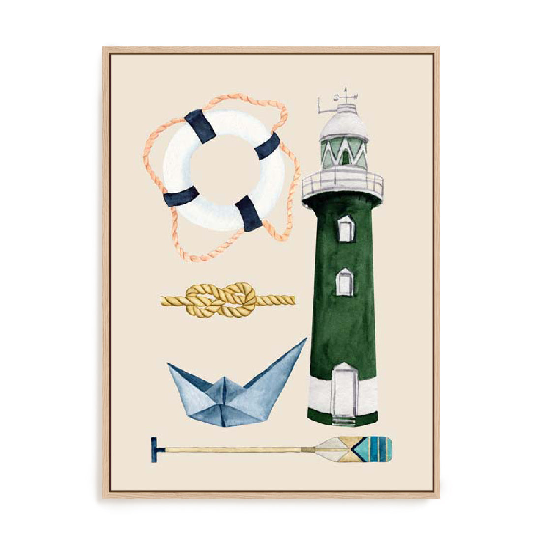 Emerald Lighthouse Wall Art