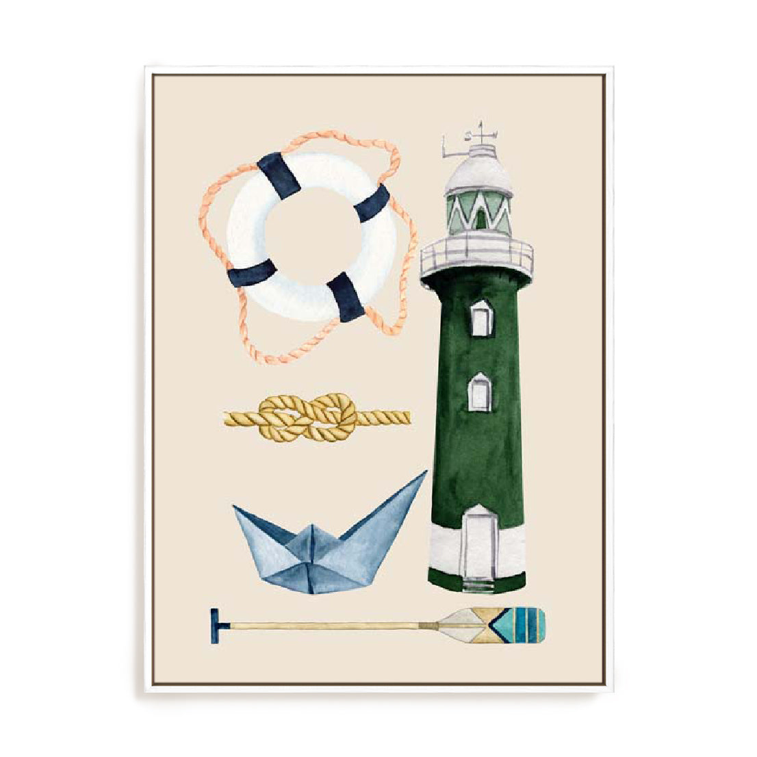 Emerald Lighthouse Wall Art