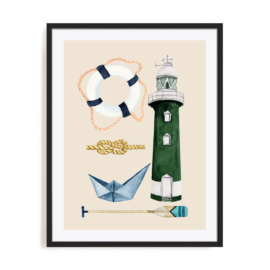 Emerald Lighthouse Wall Art