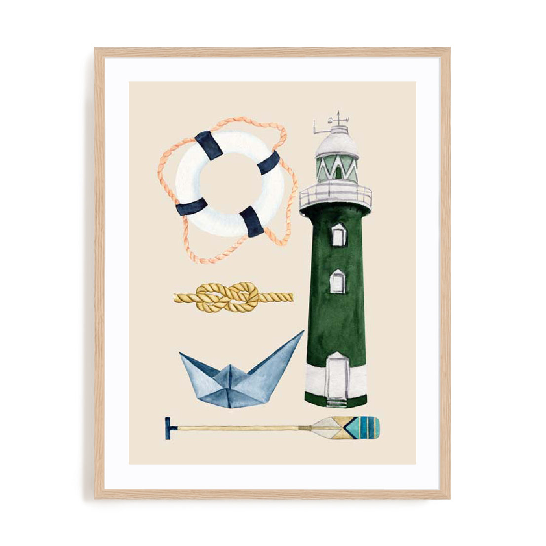 Emerald Lighthouse Wall Art