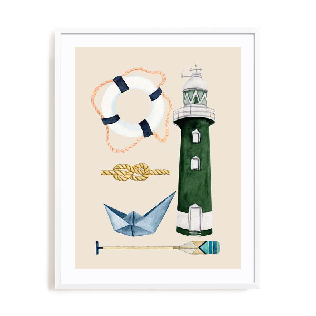 Emerald Lighthouse Wall Art