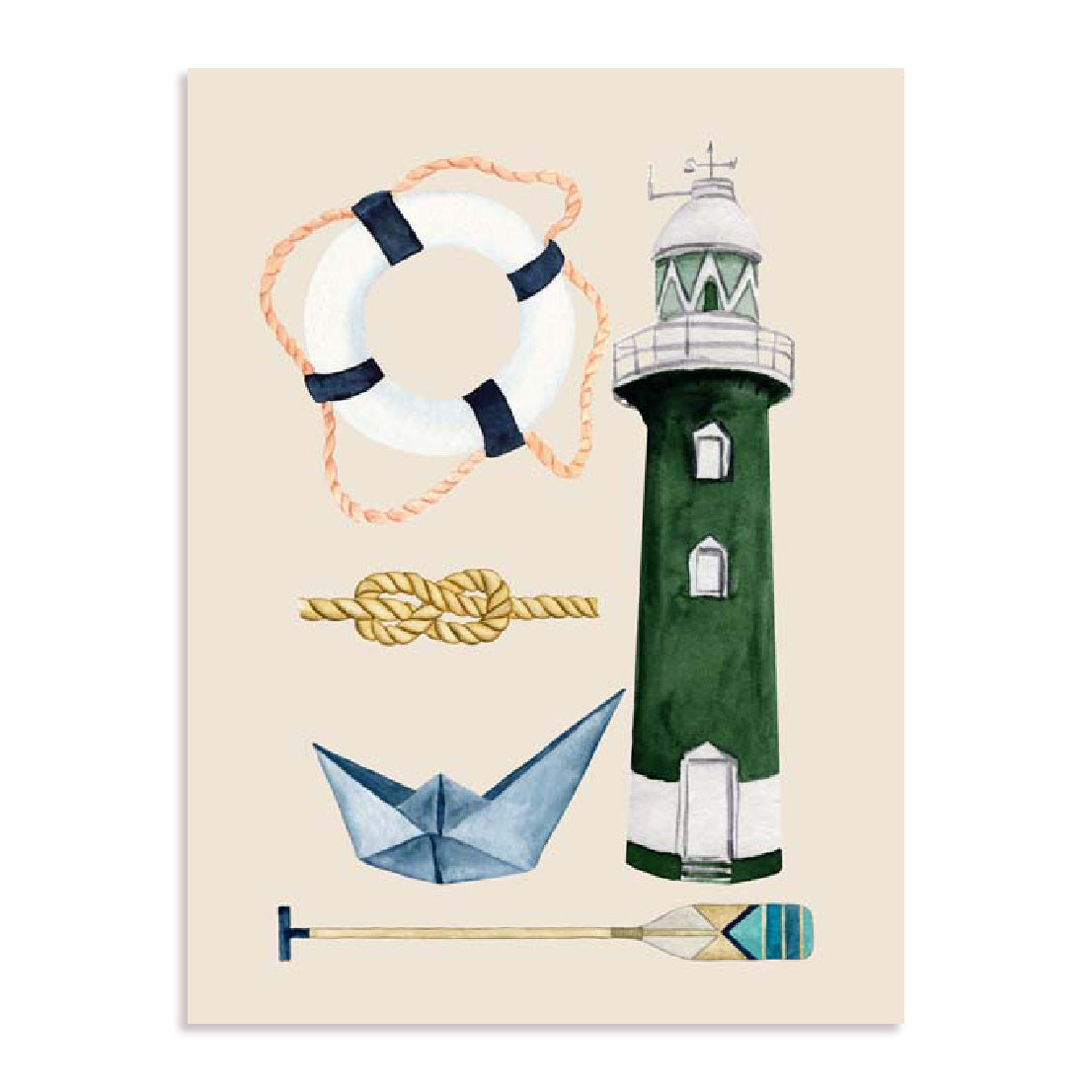 Emerald Lighthouse Wall Art