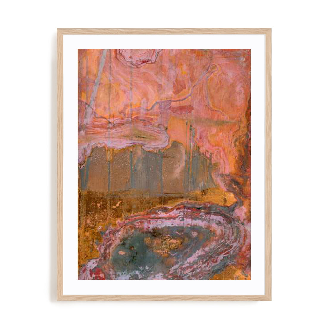 Geode Sunset Wall Art