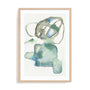 Blue Interaction II Wall Art