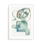 Blue Interaction II Wall Art