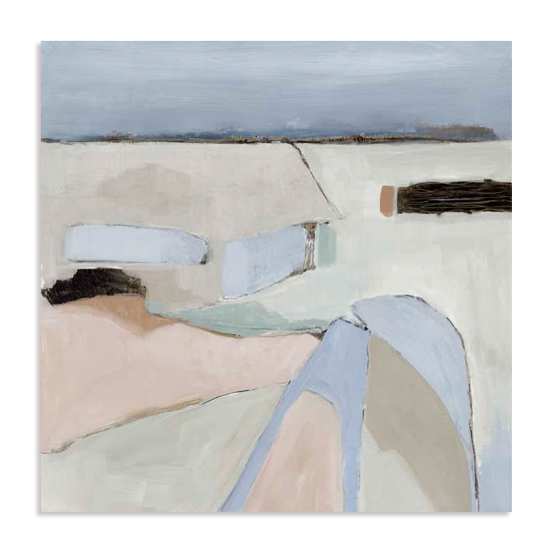 Unframed Stretched Canvas Or Print Only - The Beach Coastal Art