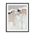 Wall Art Print Poster In Black Frame - Rosy Whispers Abstract Art