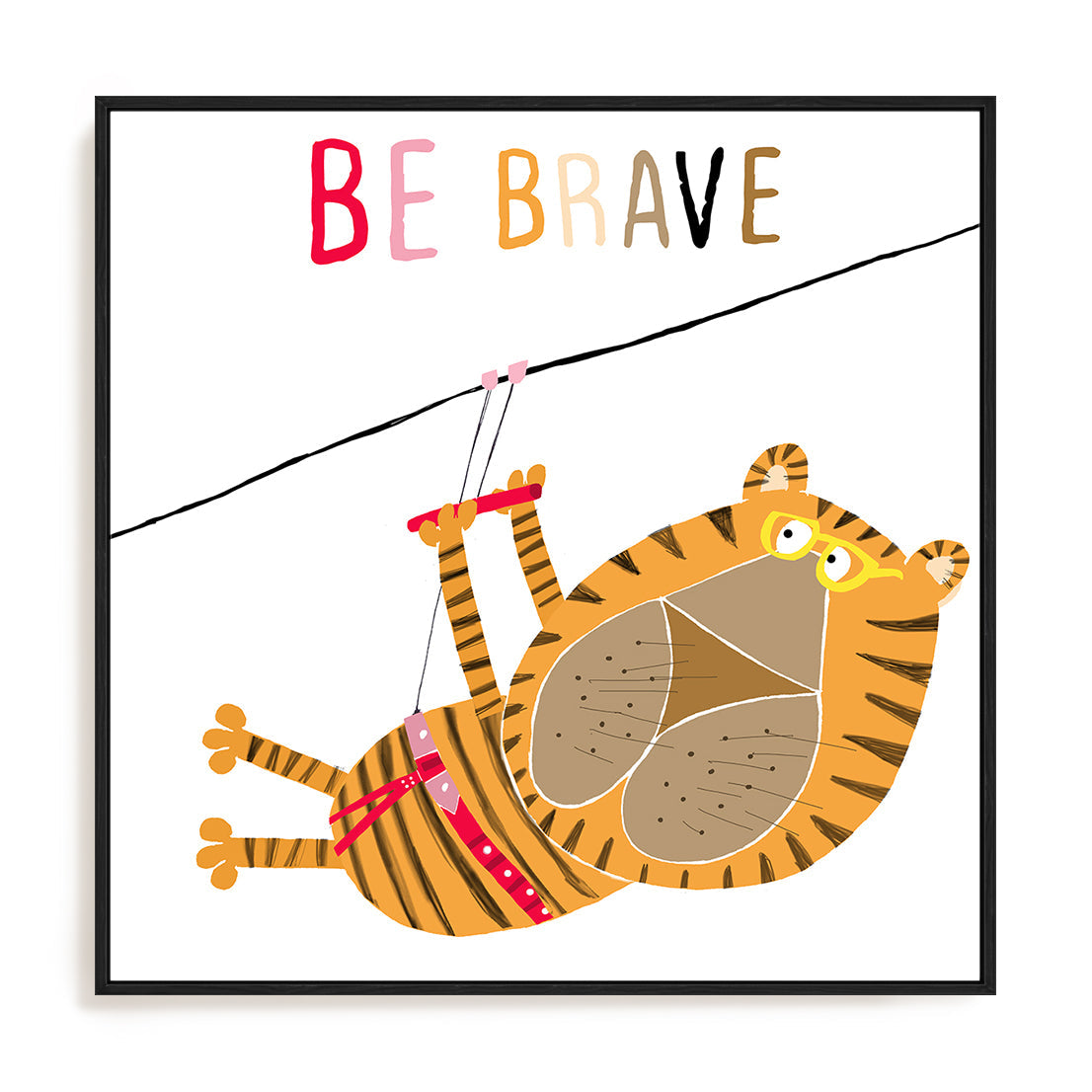 Be Brave Tiger Wall Art