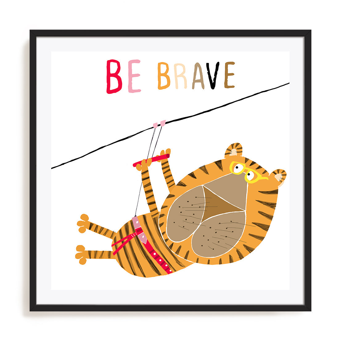 Be Brave Tiger Wall Art