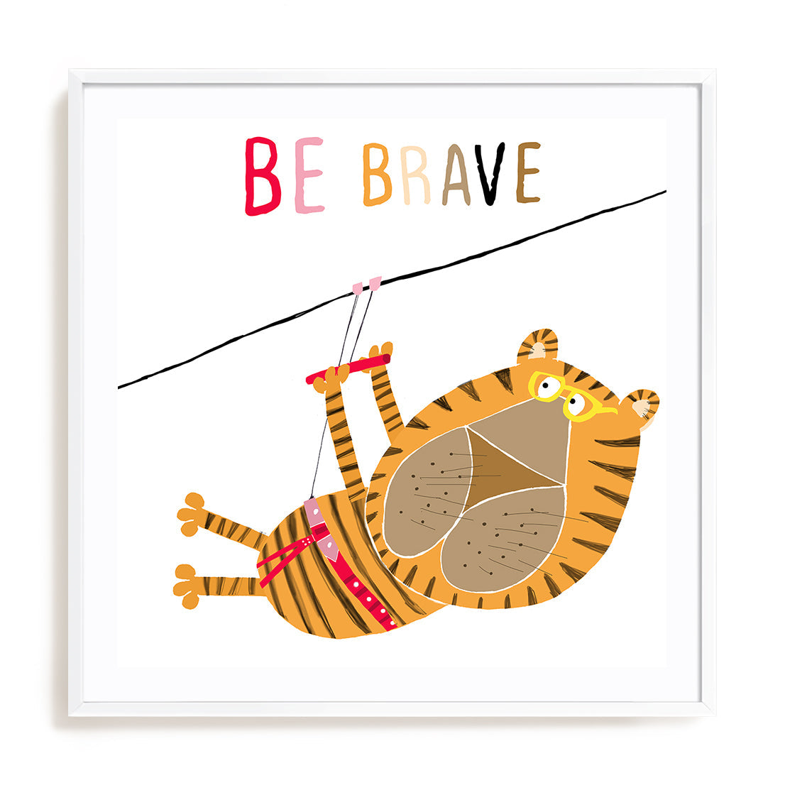Be Brave Tiger Wall Art