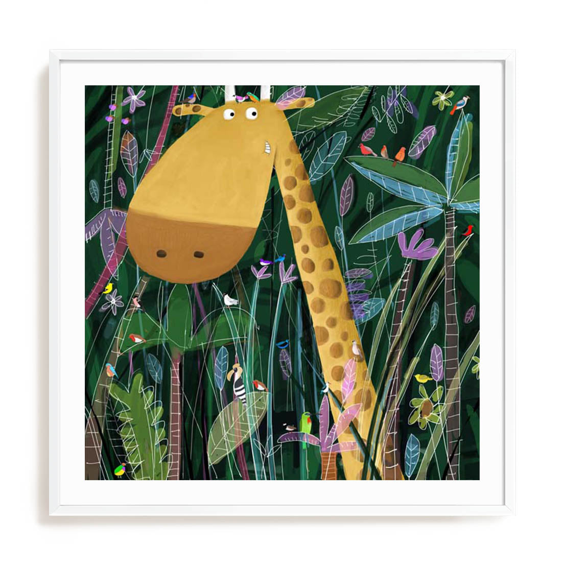 Jungle Giraffe Wall Art