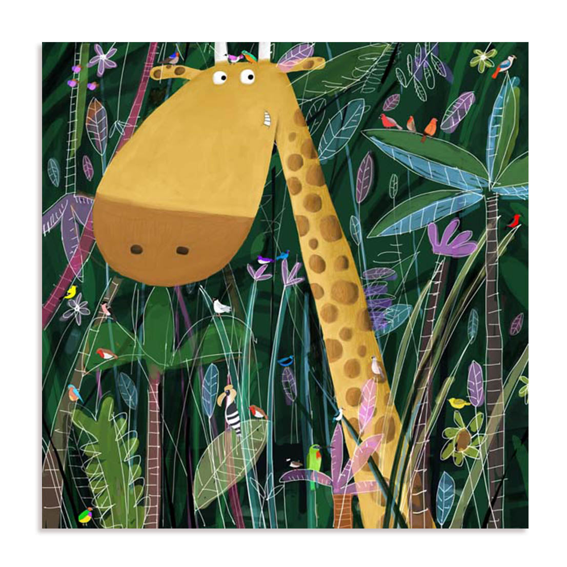 Jungle Giraffe Wall Art